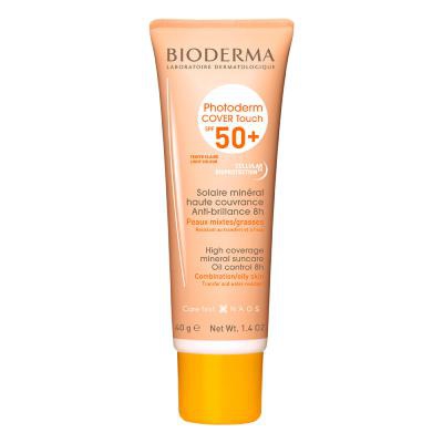 Protetor Solar Facial Bioderma Photoderm Cover Touch Claro FPS50+ 40g